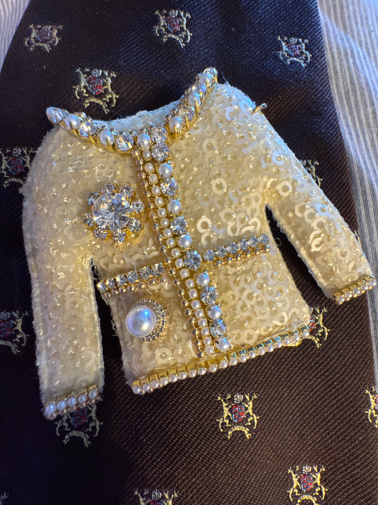 Custom Brooch 3D Vintage Jacket Tie #3