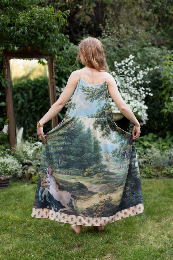 MYTHMAKER BOHÉME UNICORN SLIP DRESS