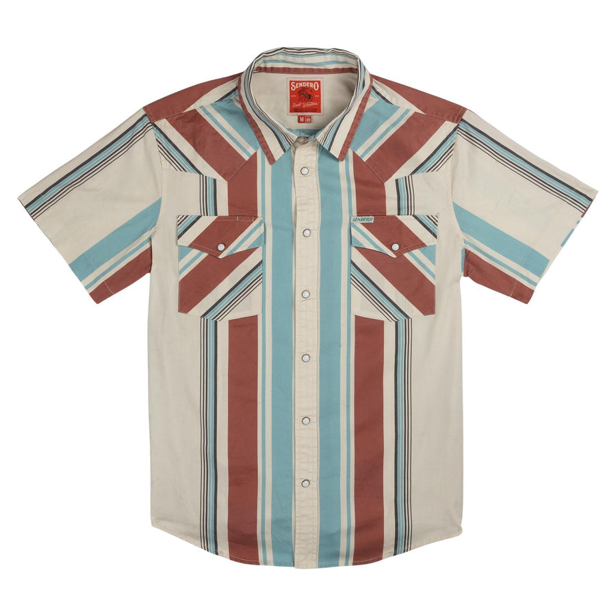 THE WYATT S/S PEARL SNAP SHIRT STAGECOACH STRIPE
