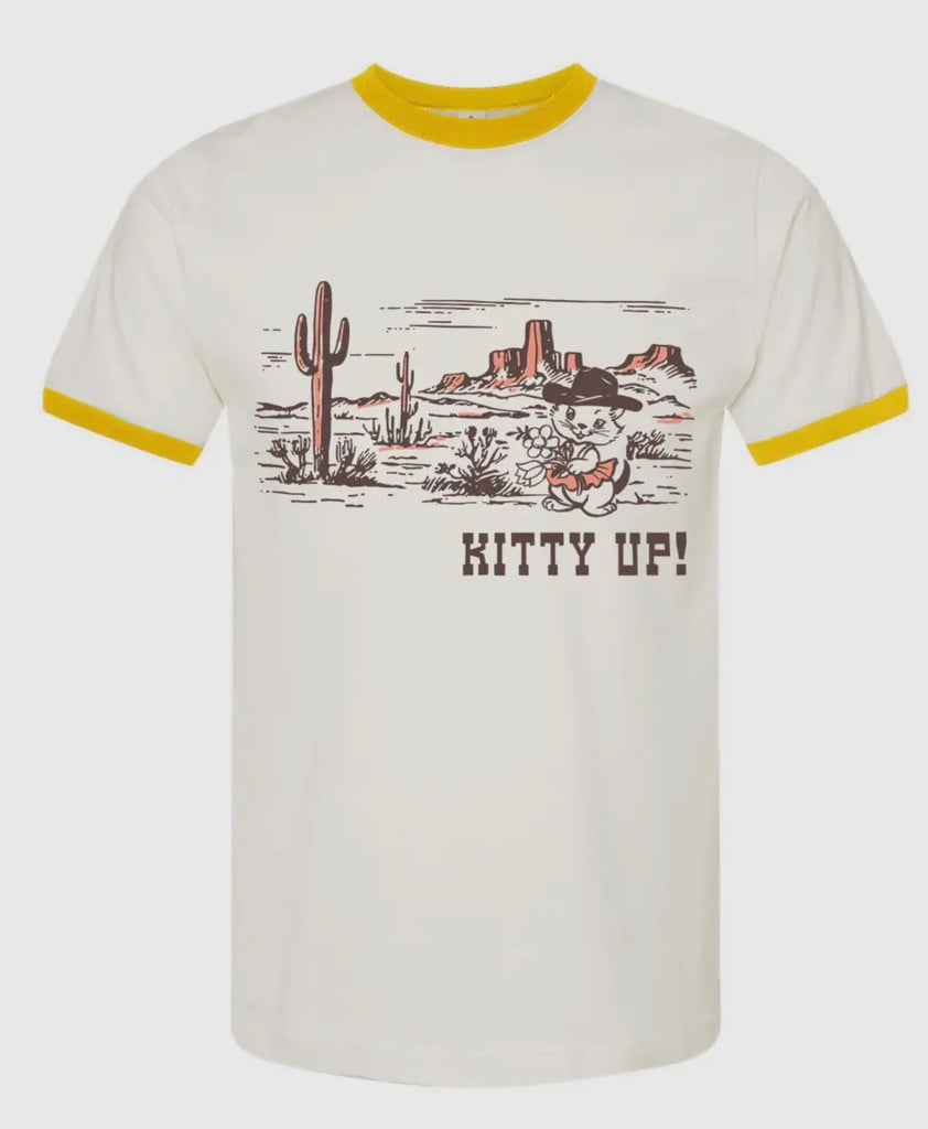 Kitty Up Ringer Tee