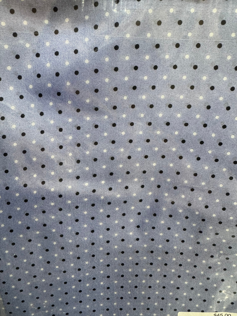 Cowboy Polka Dot Slate Blue Silk Scarf Wild Rag