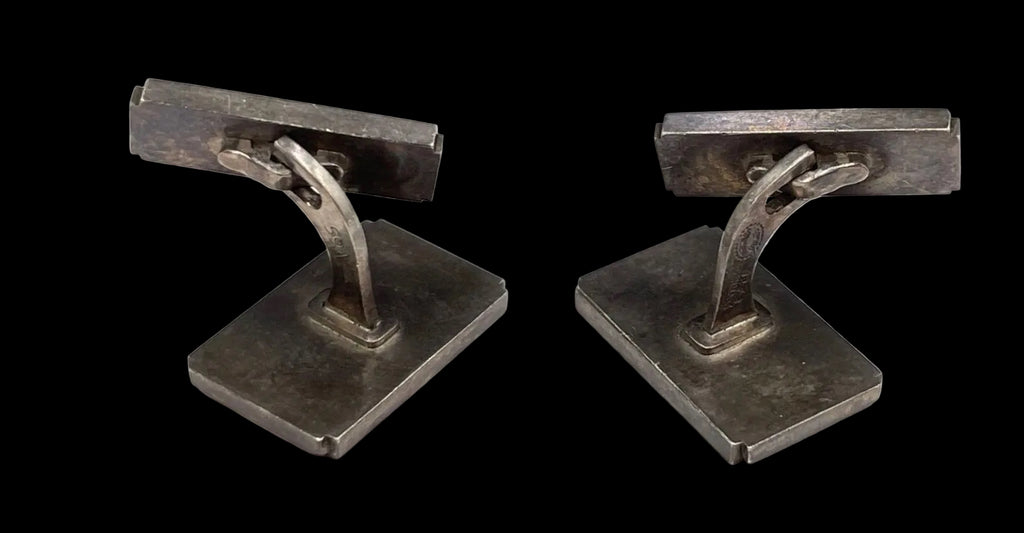 Danish Sterling 18K Gold Cufflinks Georg Jensen