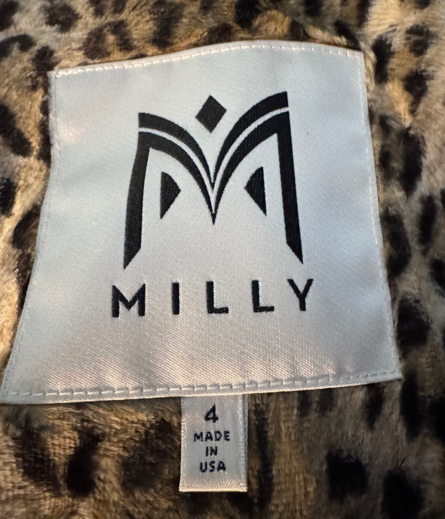 Milly Vintage S Leopard Jacket