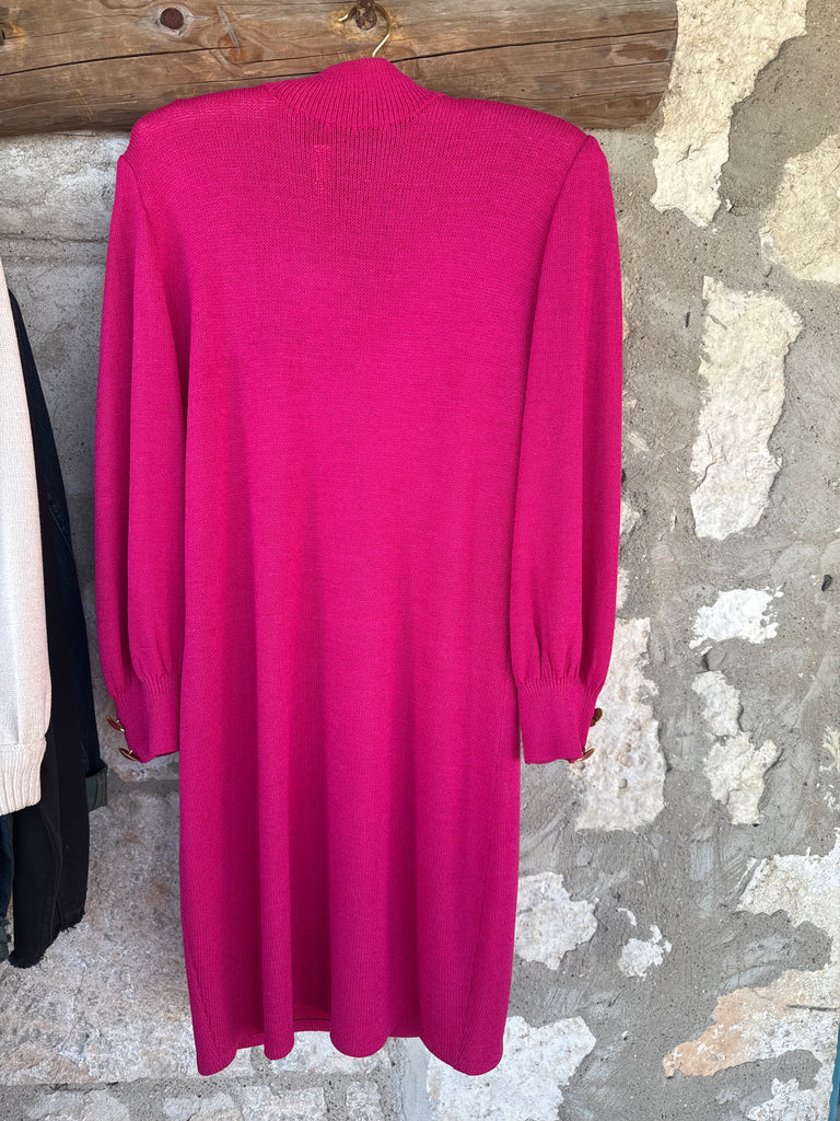 Vintage St. John Knit Fuchsia Dress 6