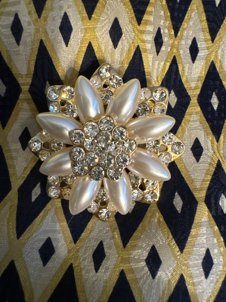 Custom Brooch Vintage Silk Tie #33