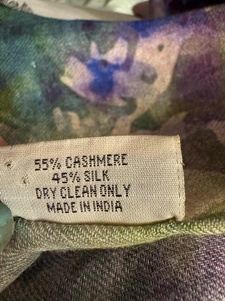Bindya Cashmere/Silk Watercolor Shawl