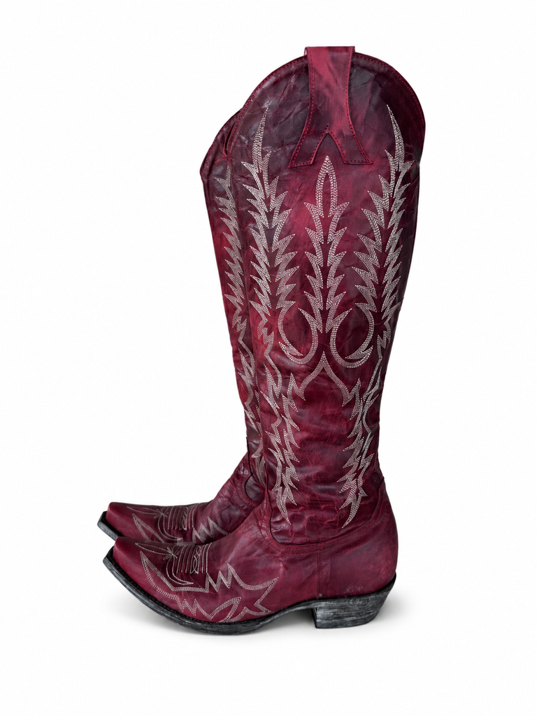 Red Mayra 18” High Old Gringo Boots 8.5B EUC