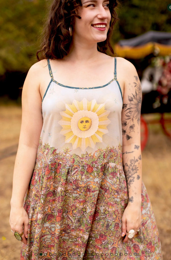 Love Revolution Bohême Slip Dress with Horse