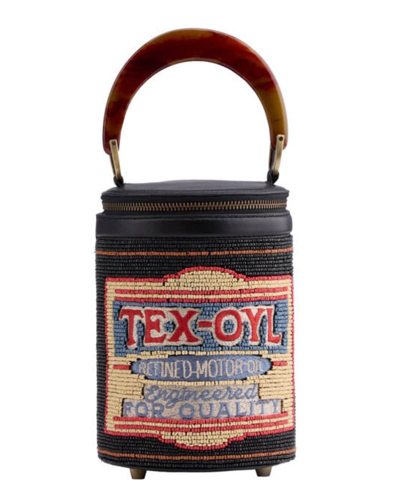 TEX-OYL HAND BEADED HANDBAG