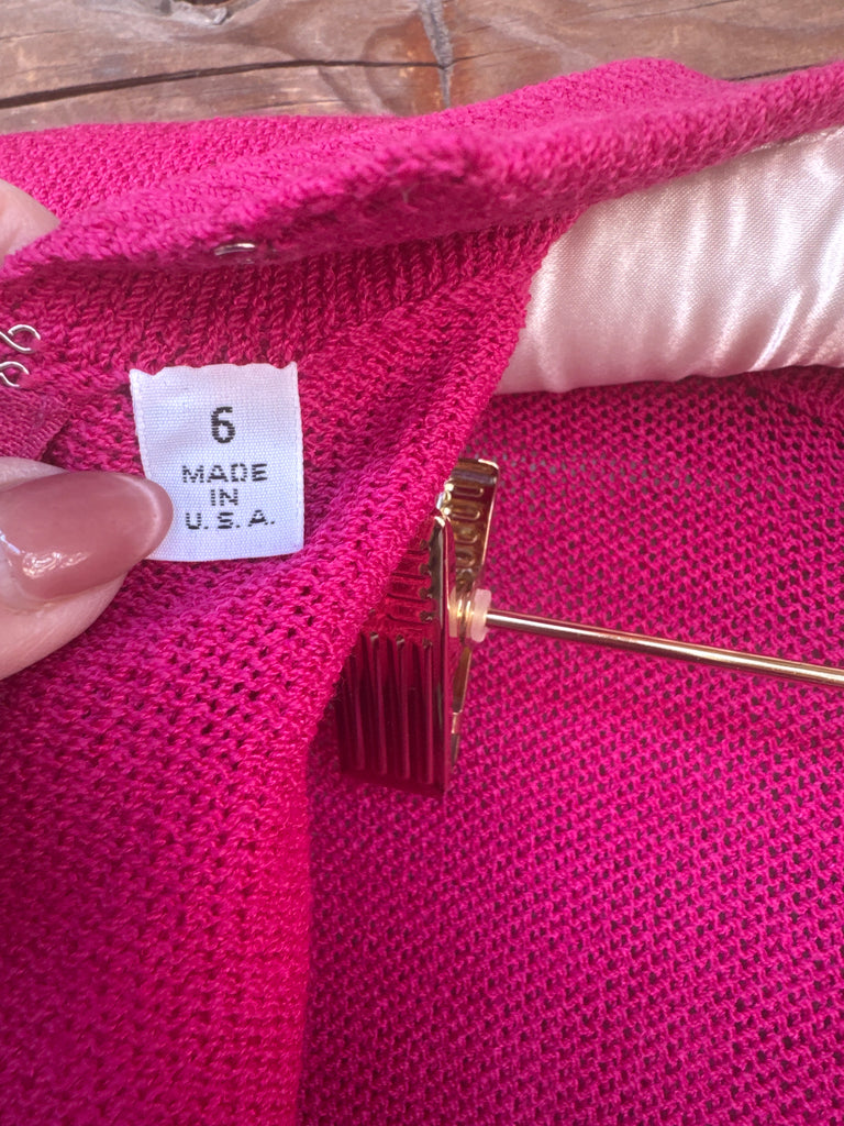 Vintage St. John Knit Fuchsia Dress 6