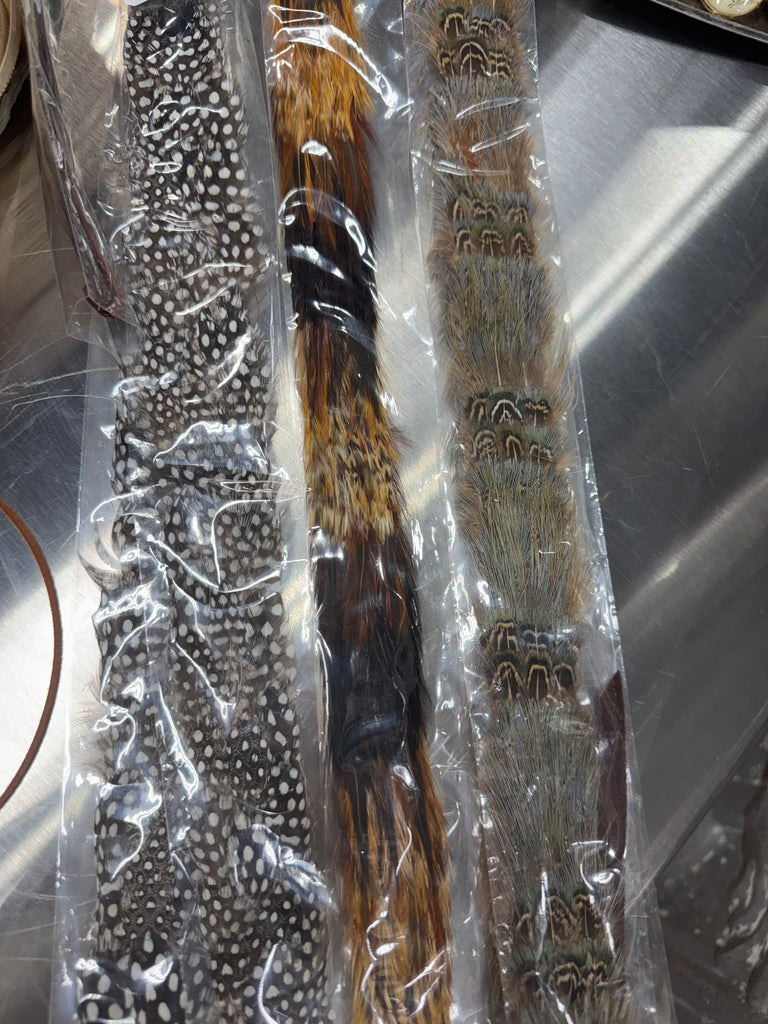 Straight Natural Feather Hatband