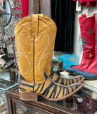 Insane Tiger Stripe Cowboy Boots