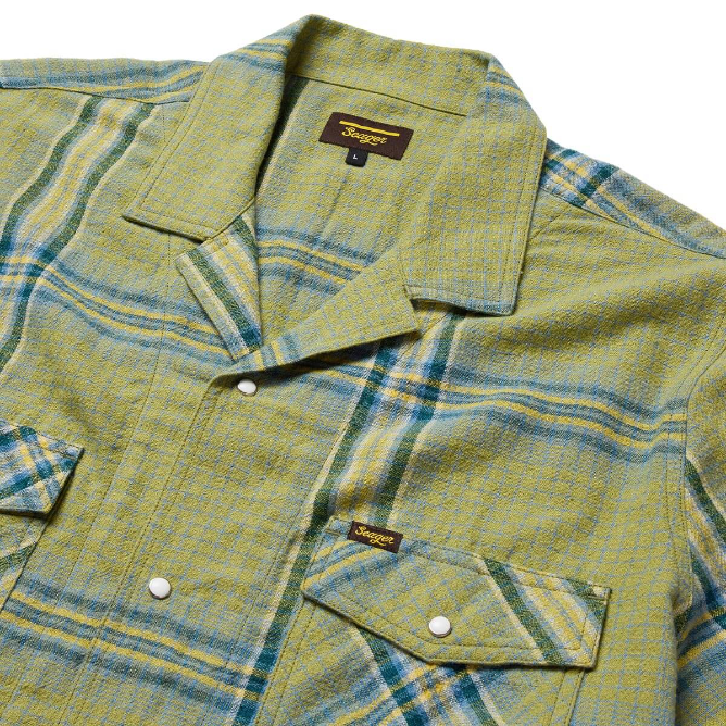 Whippersnapper S/S Moss Grid Plaid Pearl Snaps