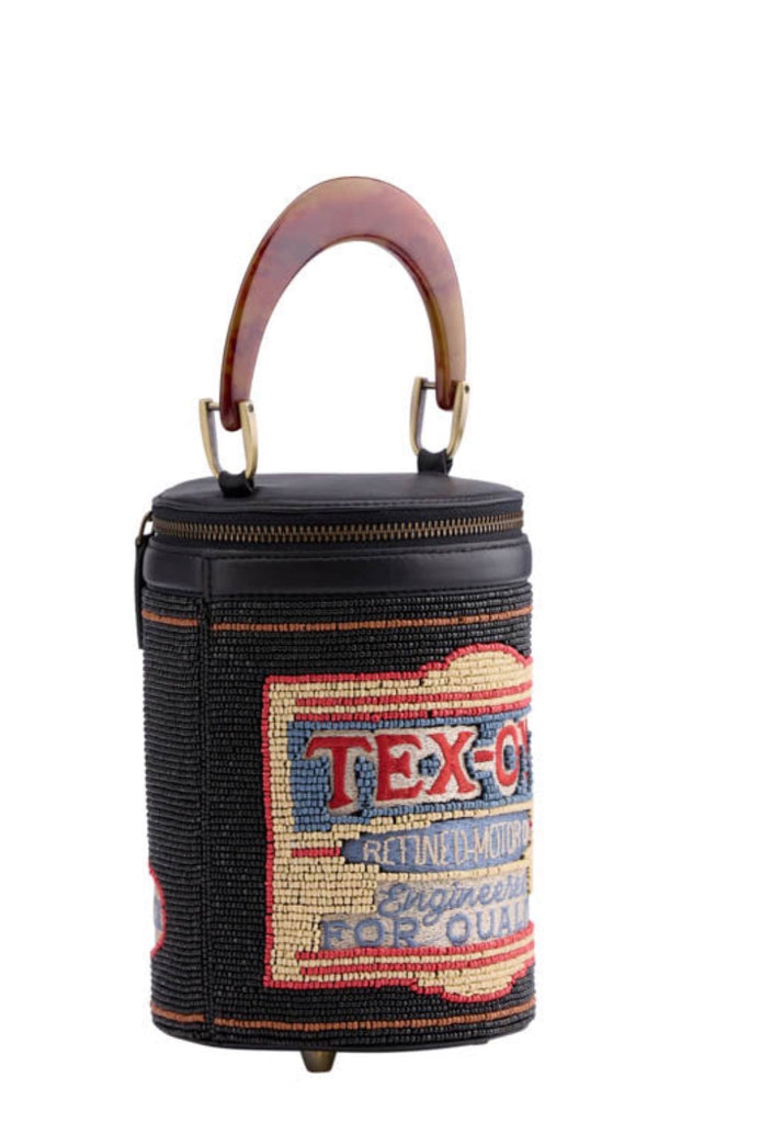 TEX-OYL HAND BEADED HANDBAG