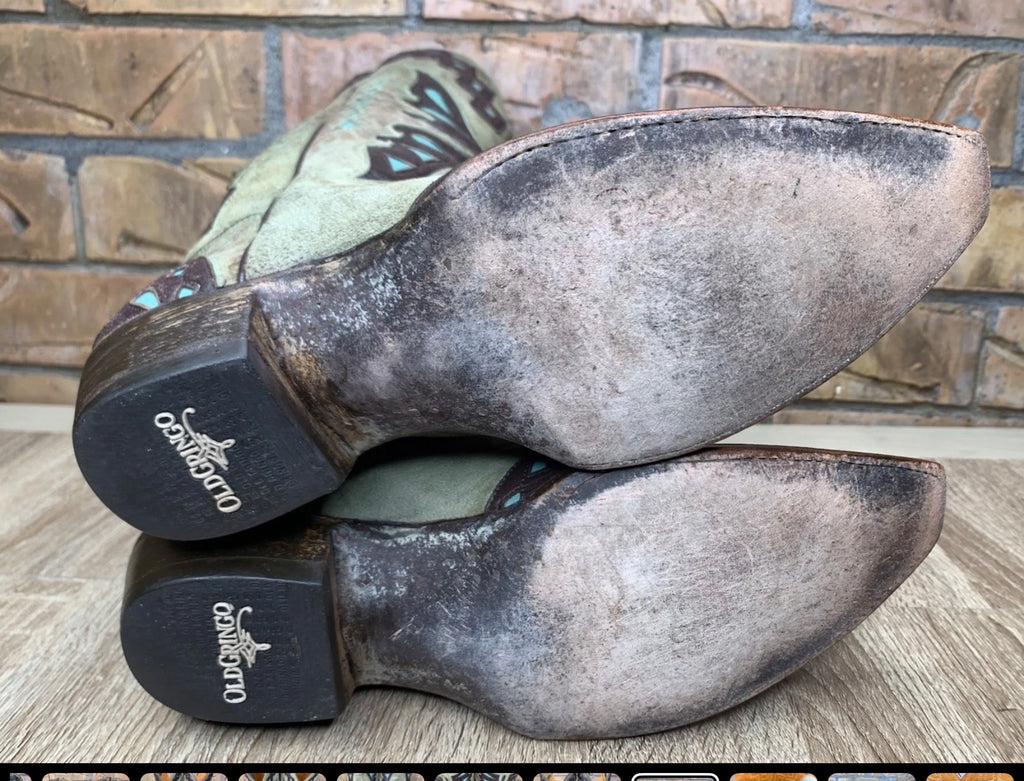 Lucchese Square Toe Cowboy Boots 10.5D