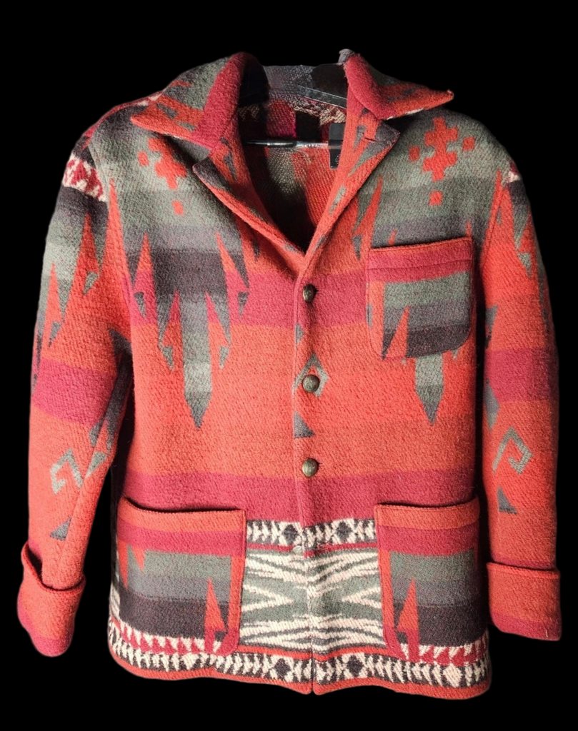 Vintage Indian Blanket Jacket Sz 8