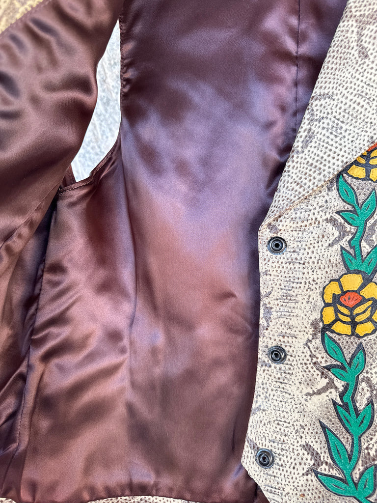 Kippy’s Vintage Vest M Inlay Roses M