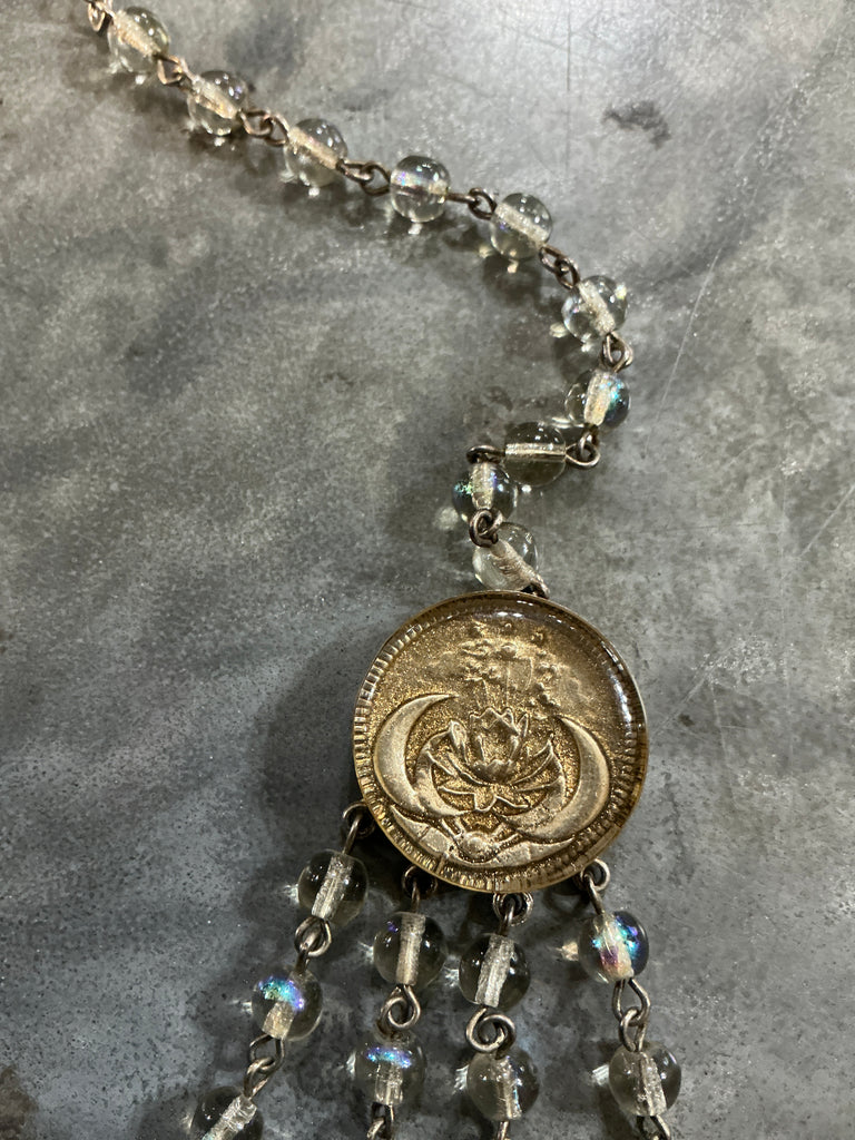 VSA Designs Moonstone Crystal 4 Strand Medallions