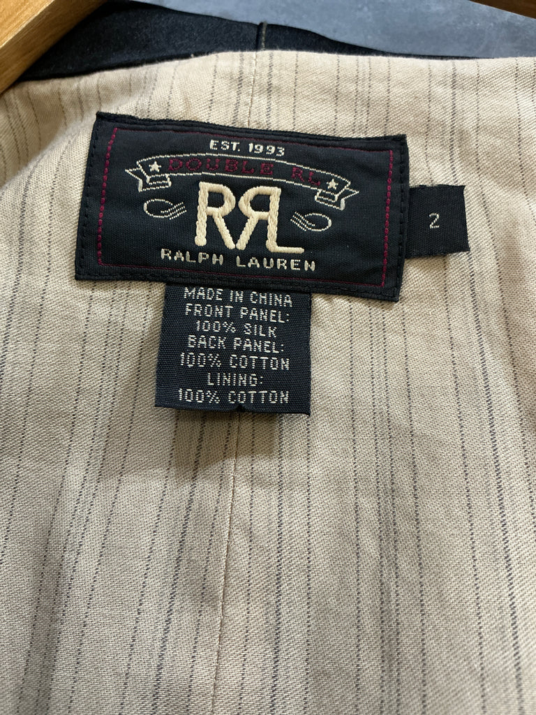 DOUBLE RL SILK VEST XS SLIM EUC