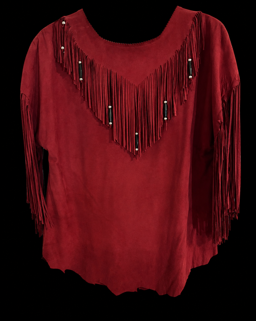 Vintage Suede Fringe Top Skirt Set Patricia Wolf S