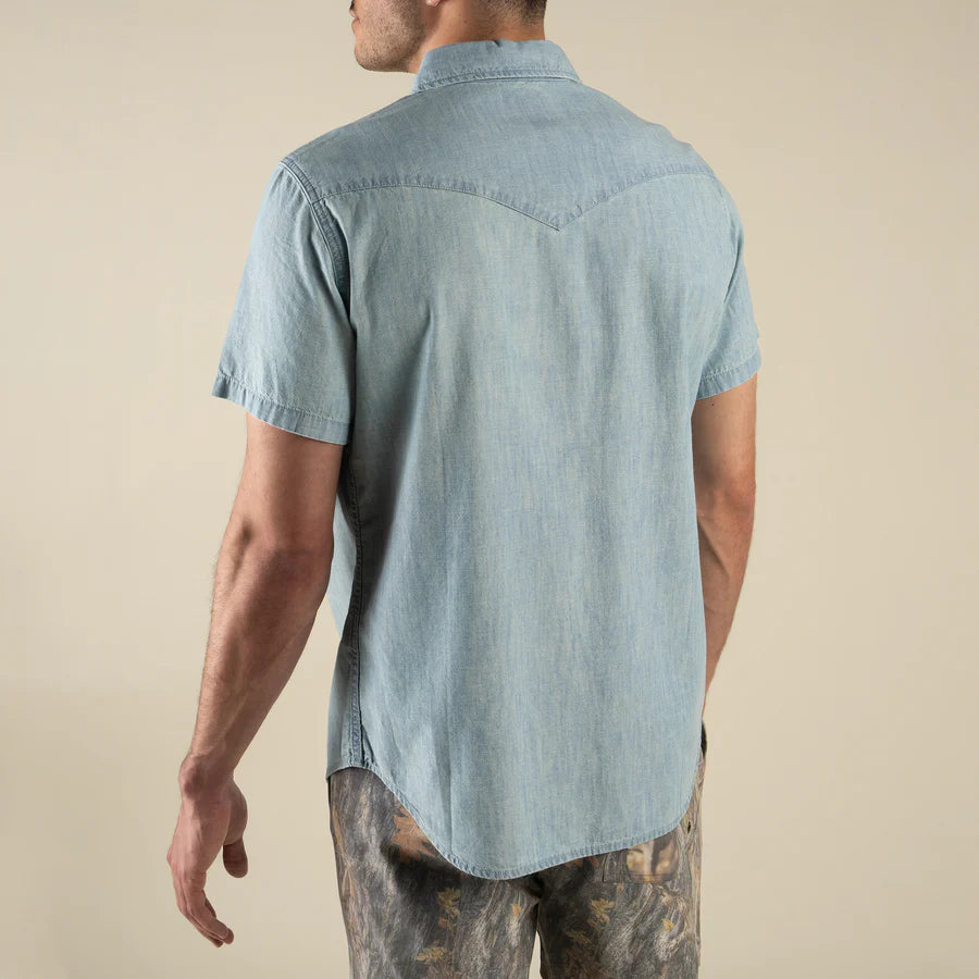 THE WYATT PEARL SNAP S/S HEMP SOLID SHIRT