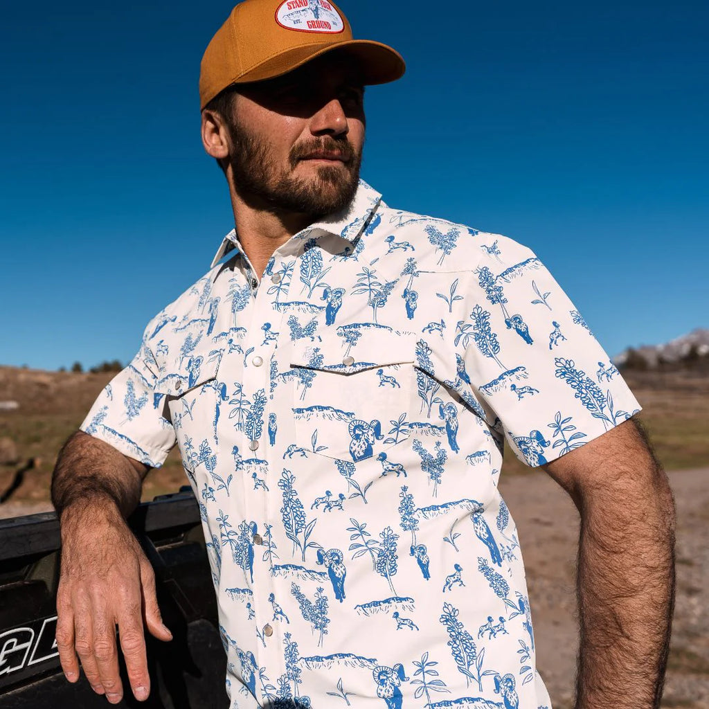 Big Horn Meadow Pearl Snap TexFlex®️ Shirt