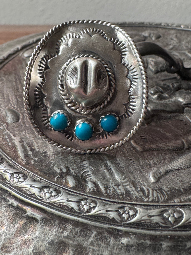 SS KINGMAN TURQUOISE HAT RING