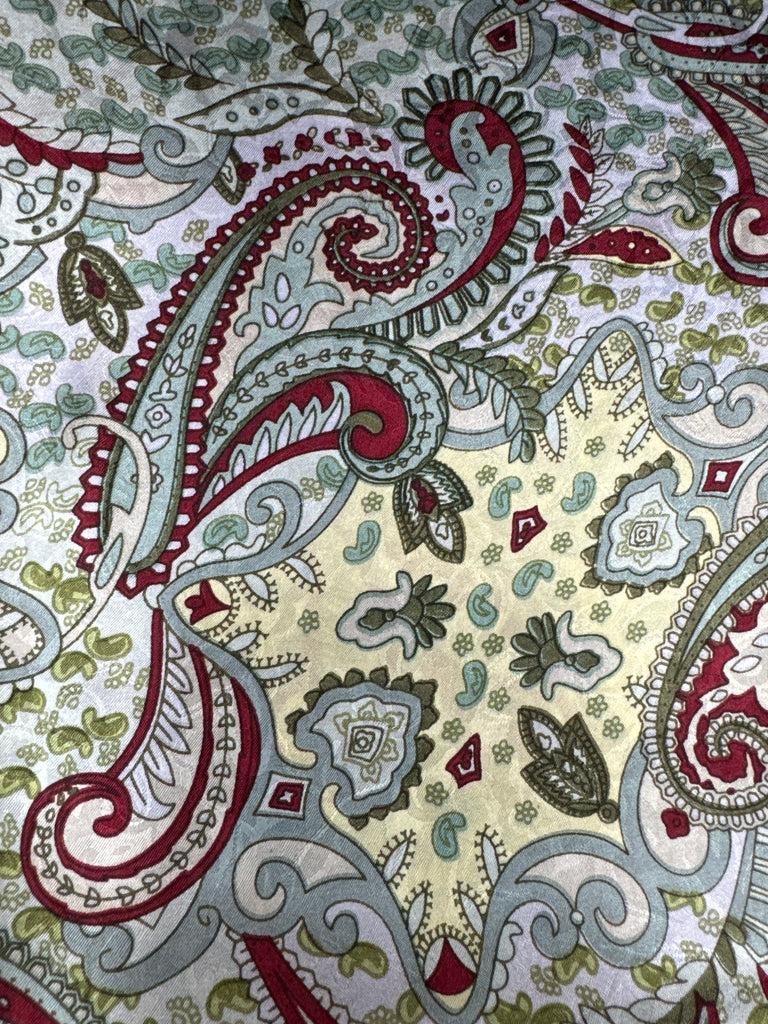 Paisley Mint Madness Silk Scarf Wild Rag