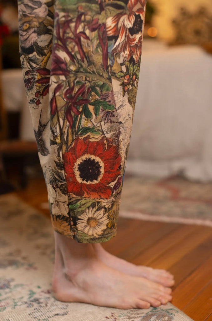 Golden Hour Linen Cropped Artist Pant