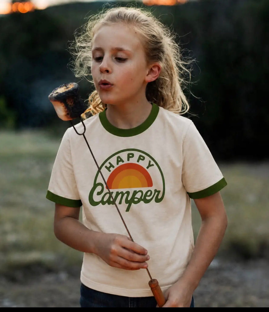 Happy Camper Vintage Ringer (Youth)