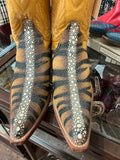 Insane Tiger Stripe Cowboy Boots