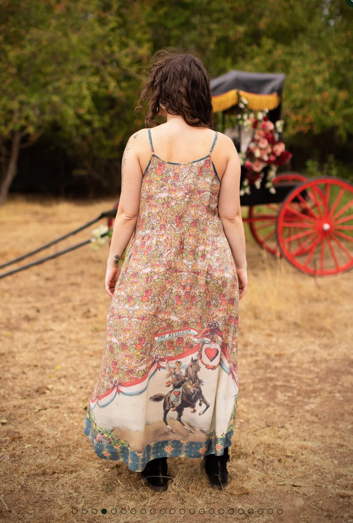 Love Revolution Bohême Slip Dress with Horse