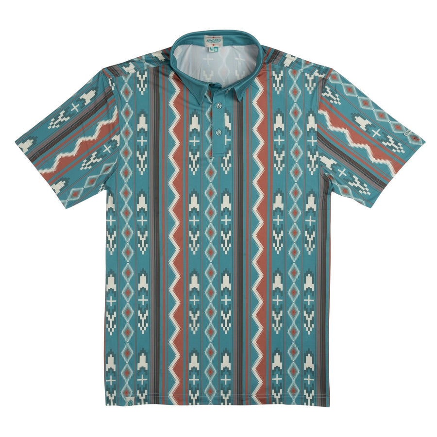 HIGH NOON PERFORMANCE POLO NOGALES STRIPE