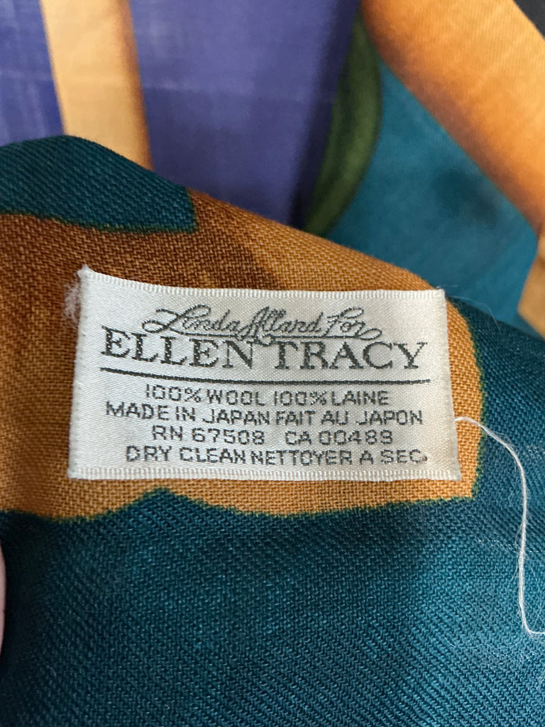 Linda Allard for Ellen Tracy 100% Wool Scarf