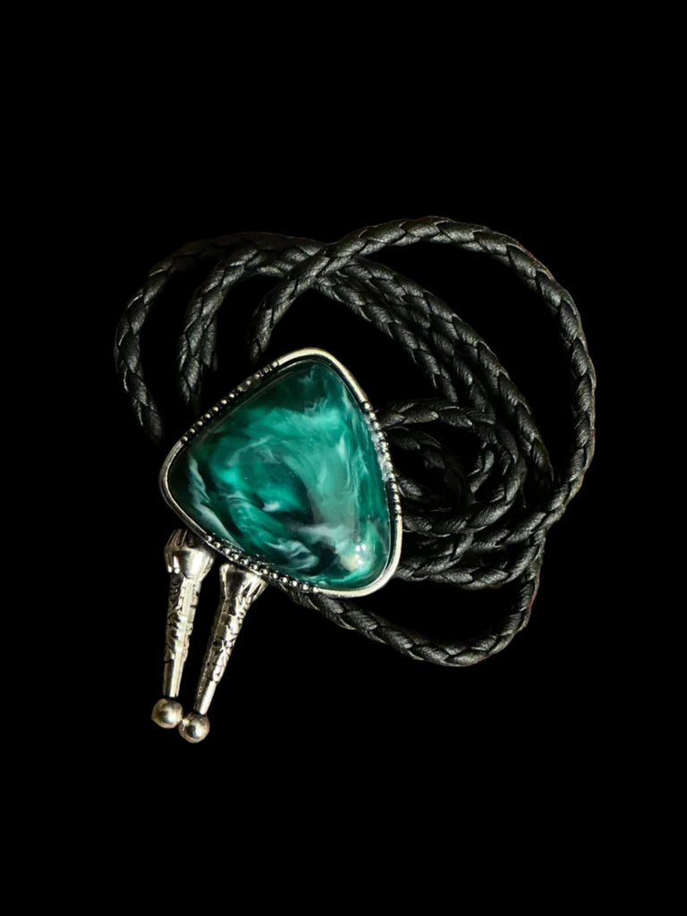 Triangular Stone Bolo Tie