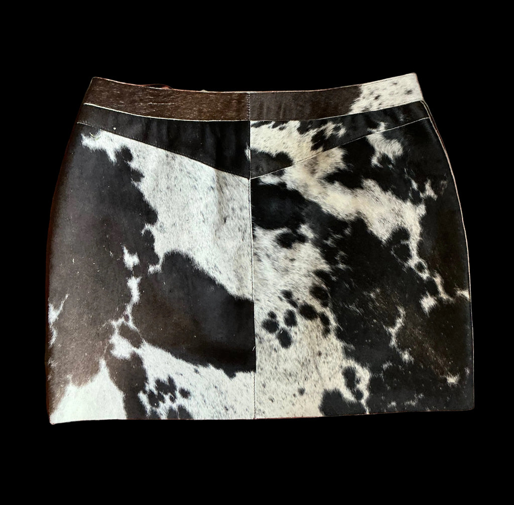 Double D Ranch Hair on Hide Udderly Fabulous Skirt 4 NWT