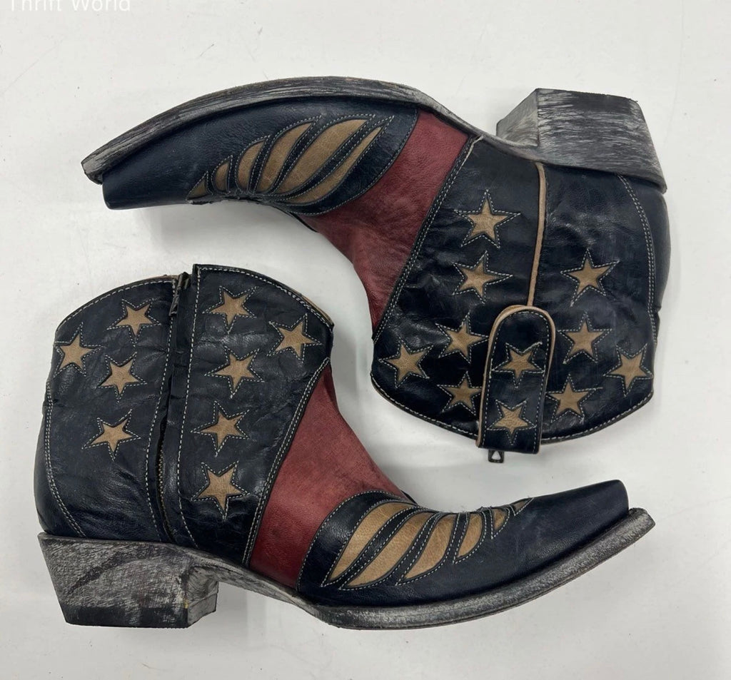 Stars & Stripes Old Gringo Ankle Boots 10B Vintage and New