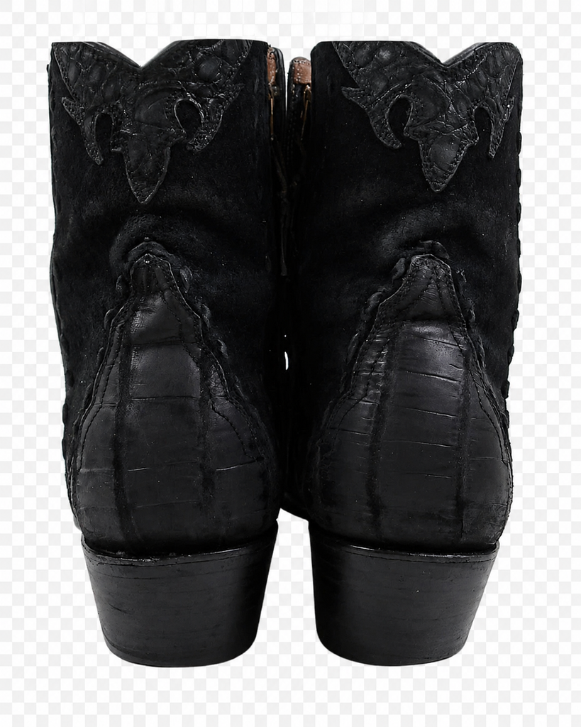 Crocodile Ankle Boots 9B Handmade Back at The Ranch