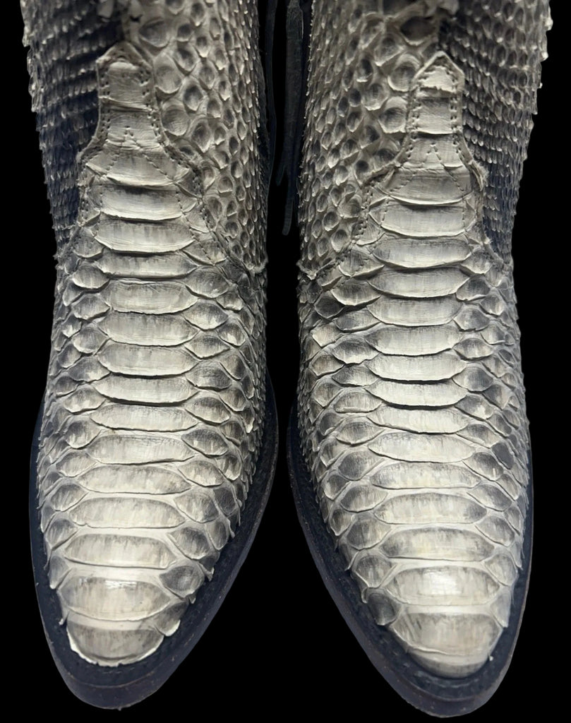 Python Snakeskin Short Boots 10B Mint
