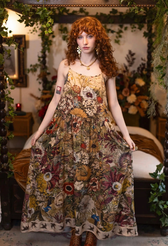 Golden Hour Bohéme Long Maxi Slip Dress