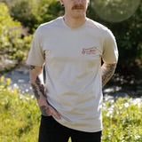 HAND TIED FLIES T-SHIRT-Sand