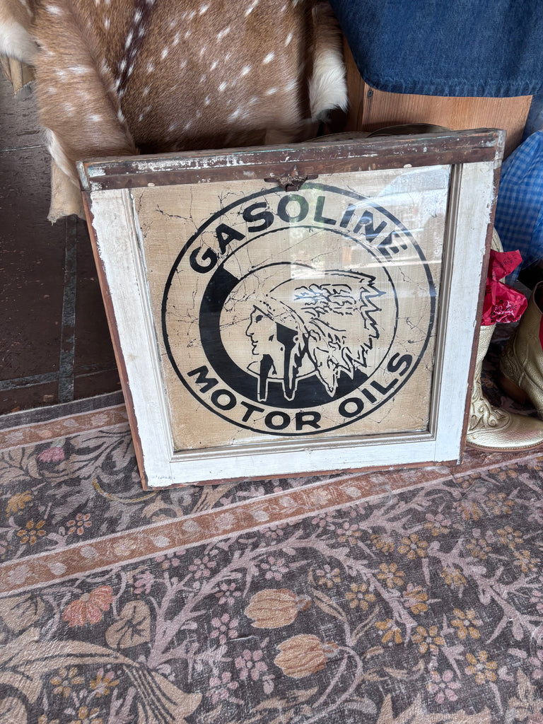 Reverse Window Painting Gasoline Oil