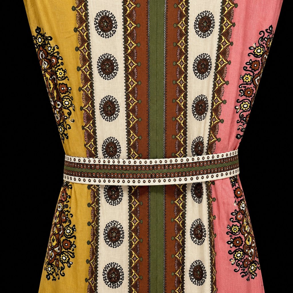 The Santa Fe Linen Mosaic Linen Dress