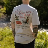 HAND TIED FLIES T-SHIRT-Sand
