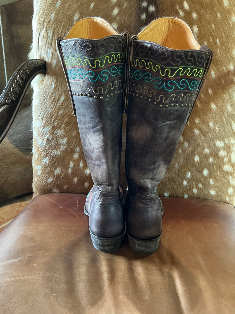 Old Gringo Zarape Boots Collectible Chocolate 7.5