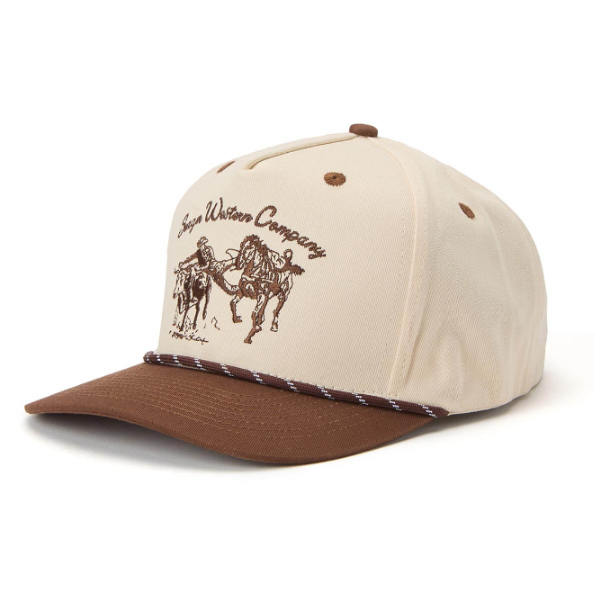 Los Rios Canvas Snapback Cream/Brown.