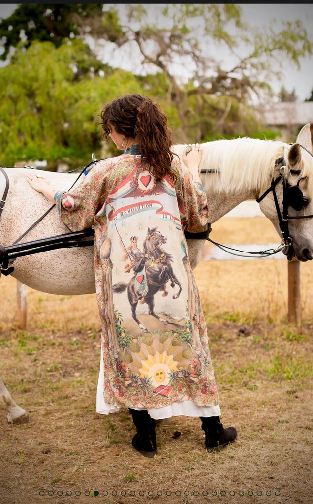 Love Revolution Opera Duster Kimono Robe O/S