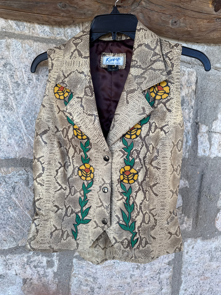 Kippy’s Vintage Vest M Inlay Roses M