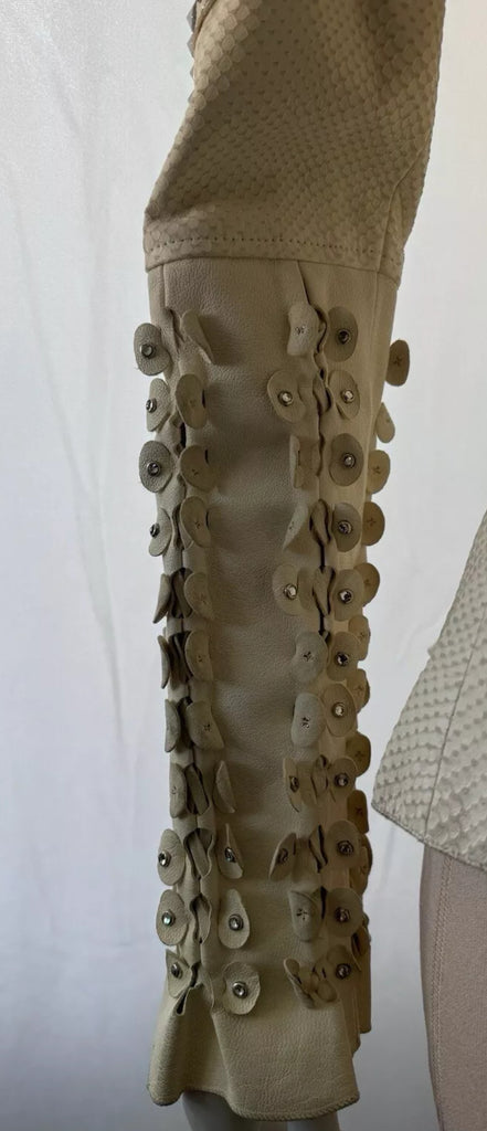 Kippys Cleopatra Cream Lamb Jacket Swarovski M