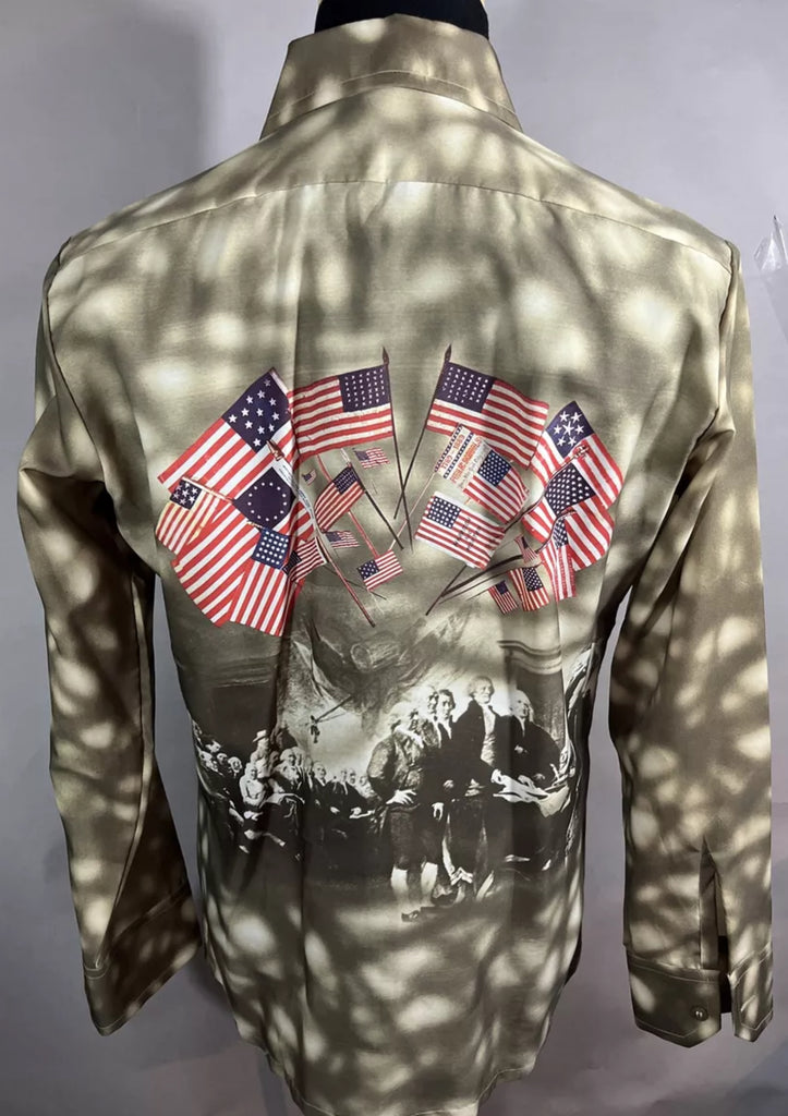 Vintage 1970’s Camo Print USA Shirt M Vintage 1970’s Camo Print USA Shirt M